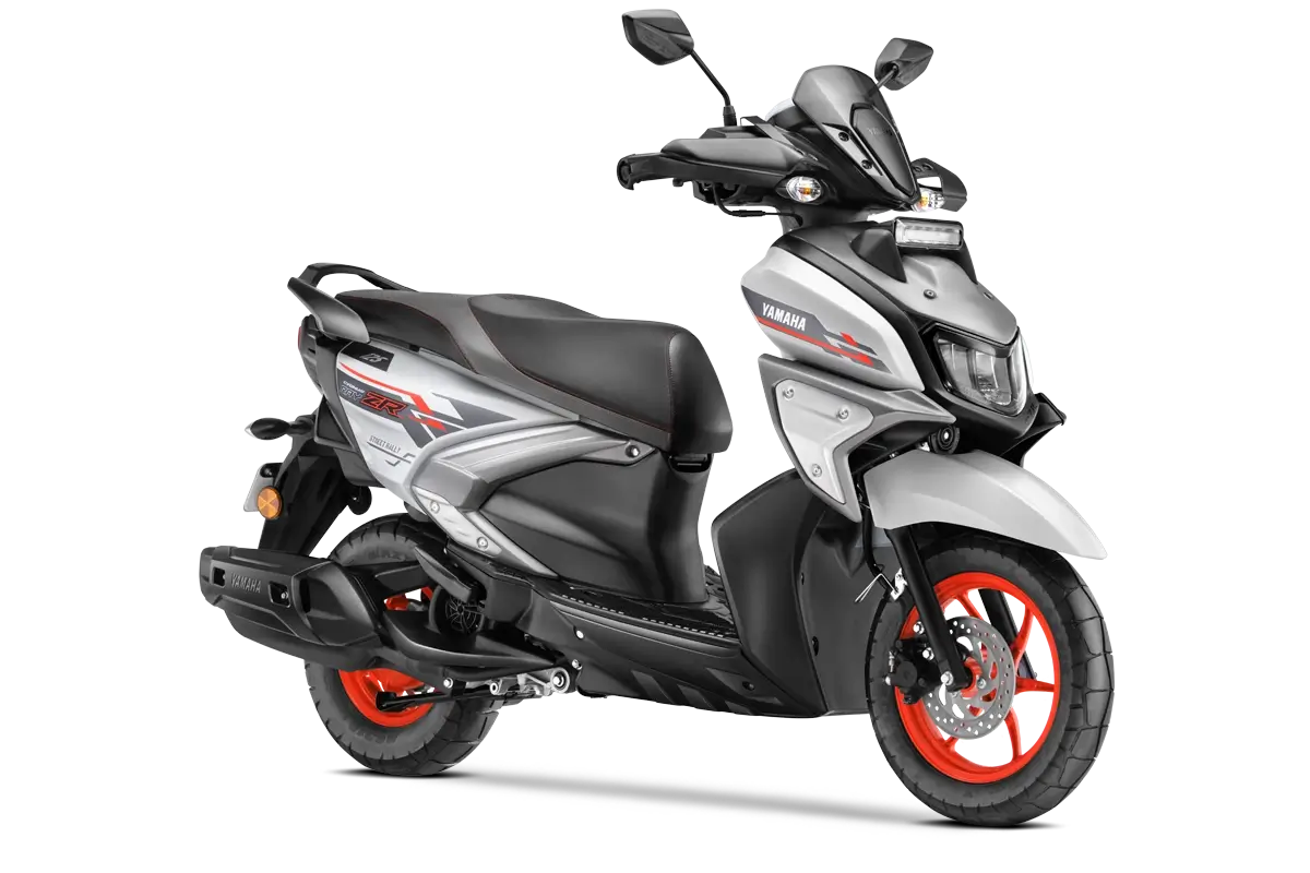Light-Grey-Vermillion Yamaha RayZR Street Rally 125 Fi Hybrid in Madurai