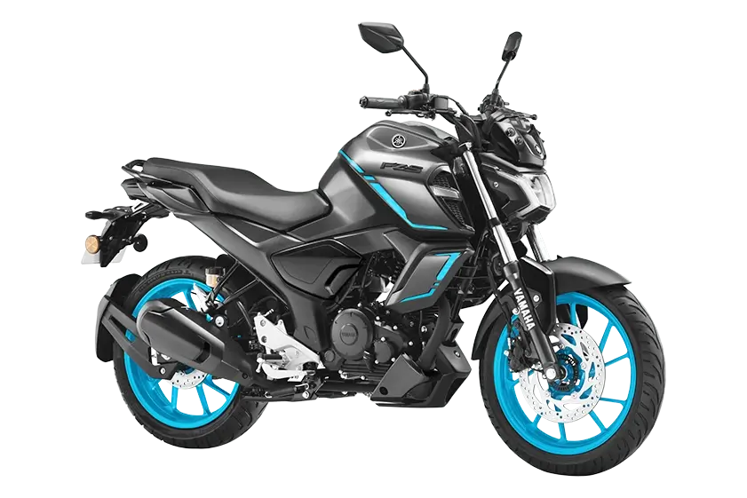 cyan_grey_Yamaha FZ-S Fi Hybrid in Madurai