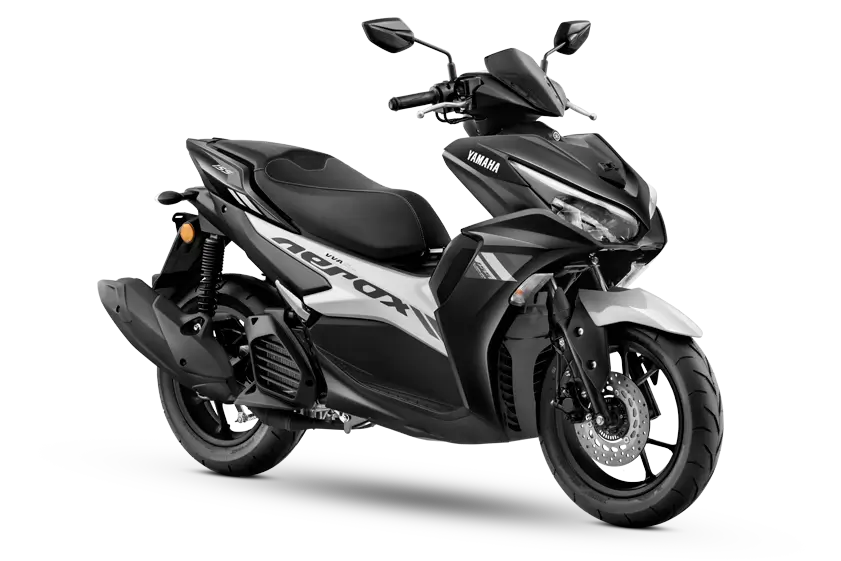 mettalic-black Yamaha Aerox 155 in Madurai